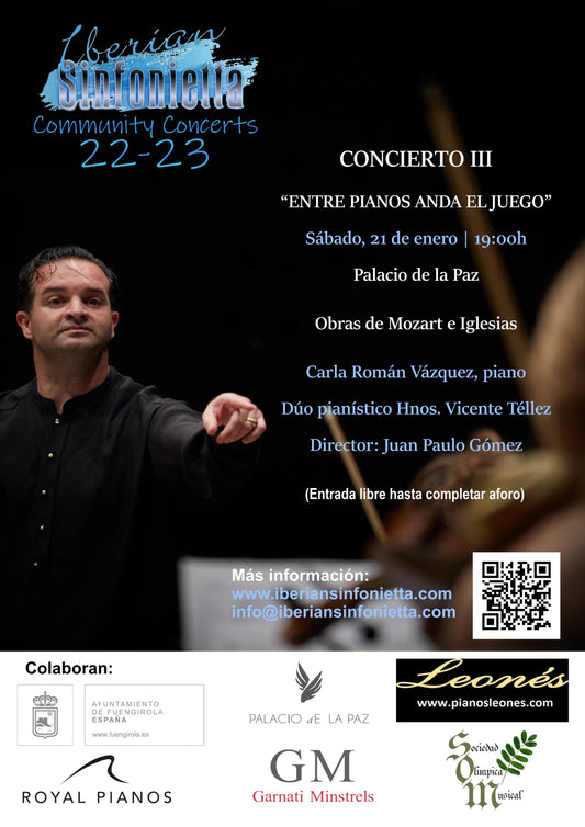 EL PIANO COMO PROTAGONISTA Y UNA OBRA DE ESTRENO EN EL PRÓXIMO CONCIERTO DE IBERIAN SINFONIETTA