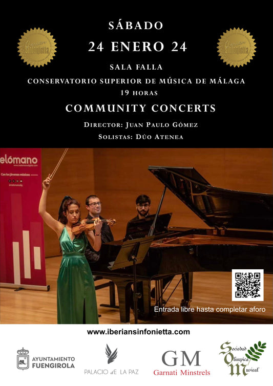 EL DUO ATENEA CULMINA EL SEGUNDO COMMUNITY CONCERT CON EL DOBLE CONCIERTO DE MENDELSSOHN