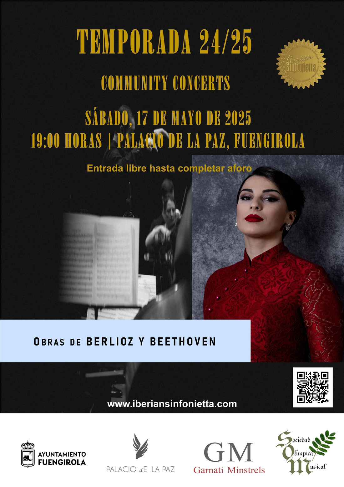 BERLIOZ Y BEETHOVEN PROTAGONIZAN EL PRÓXIMO CONCIERTO DE IBERIAN SINFONIETTA