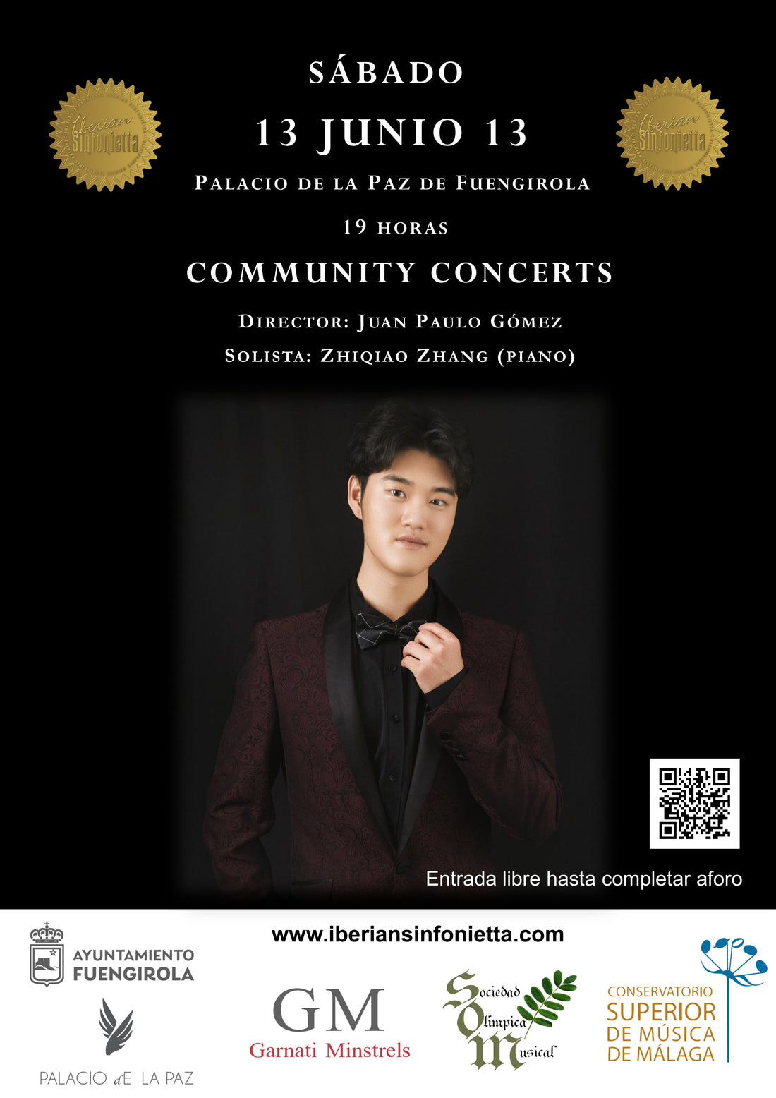 EL PIANISTA CHINO ZHIQUIAO ZHANG PROTOGANIZA LA CLAUSURA DE LA TEMPORADA DE IBERIAN SINFONIETTA